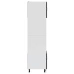 Casa si Gradina - Mobilier - Comode si corpuri - Corpuri bucatarie - Dulapuri pentru cuptor 2 buc Lucca negru lemn prelucrat - Infinity.ro