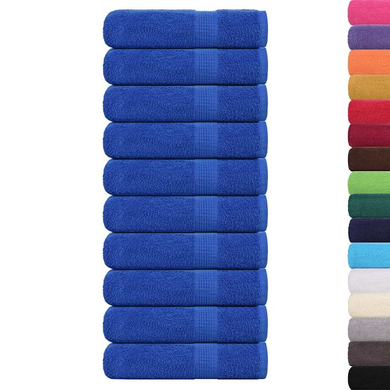 Casa si Gradina - Textile si covoare - Textile baie - Prosoape - Prosoape de mana 10 buc Albastru 50x100 cm 360 g/m² 100% bumbac - Infinity.ro