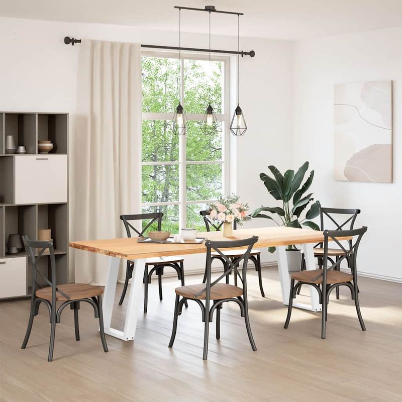 Casa si Gradina - Mobilier - Feronerie si accesorii mobila - Picioare pentru masa in forma de U 2 buc alb 50x(72-73) cm otel - Infinity.ro