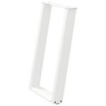 Casa si Gradina - Mobilier - Feronerie si accesorii mobila - Picioare pentru masa in forma de U 2 buc alb 50x(72-73) cm otel - Infinity.ro