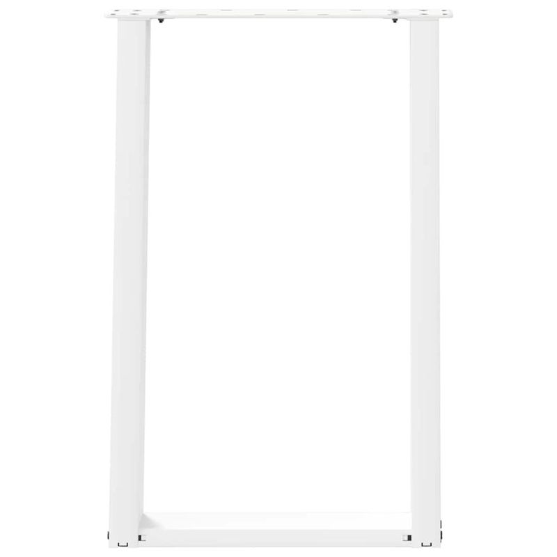 Casa si Gradina - Mobilier - Feronerie si accesorii mobila - Picioare pentru masa in forma de U 2 buc alb 50x(72-73) cm otel - Infinity.ro