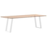 Casa si Gradina - Mobilier - Feronerie si accesorii mobila - Picioare pentru masa in forma de U 2 buc alb 50x(72-73) cm otel - Infinity.ro