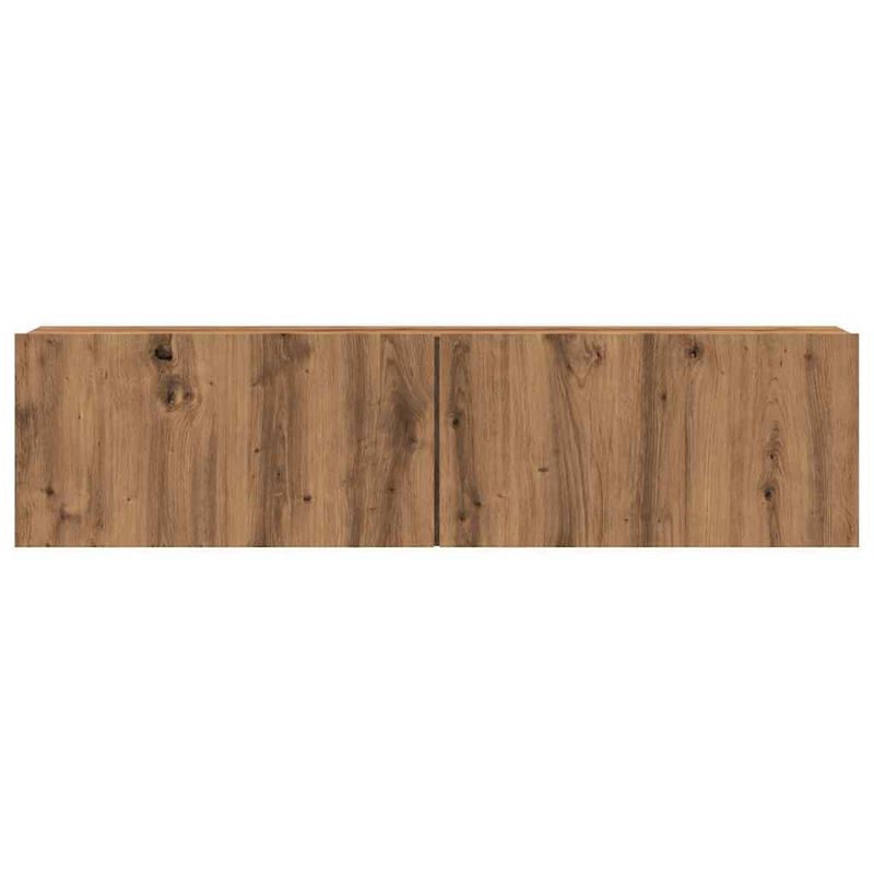 Casa si Gradina - Mobilier - Comode si corpuri - Comode - Dulap TV perete, stejar artizanal, 120x30x30 cm, lemn prelucrat - Infinity.ro
