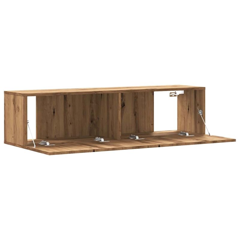 Casa si Gradina - Mobilier - Comode si corpuri - Comode - Dulap TV perete, stejar artizanal, 120x30x30 cm, lemn prelucrat - Infinity.ro