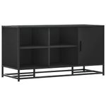 Casa si Gradina - Mobilier - Organizare si depozitare - Bancute - Banca de pantofi neagra 100x40x53,5 cm lemn si metal prelucrat - Infinity.ro
