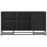 Casa si Gradina - Mobilier - Organizare si depozitare - Bancute - Banca de pantofi neagra 100x40x53,5 cm lemn si metal prelucrat - Infinity.ro