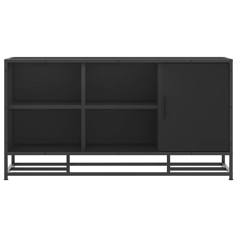 Casa si Gradina - Mobilier - Organizare si depozitare - Bancute - Banca de pantofi neagra 100x40x53,5 cm lemn si metal prelucrat - Infinity.ro