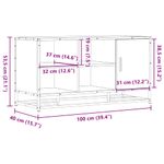 Casa si Gradina - Mobilier - Organizare si depozitare - Bancute - Banca de pantofi neagra 100x40x53,5 cm lemn si metal prelucrat - Infinity.ro