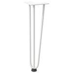 Casa si Gradina - Mobilier - Feronerie si accesorii mobila - Picioare de masa in ac de par 4 buc Otel solid alb 42 cm, model 3 rods - Infinity.ro