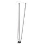 Casa si Gradina - Mobilier - Feronerie si accesorii mobila - Picioare de masa in ac de par 4 buc Otel solid alb 42 cm, model 3 rods - Infinity.ro