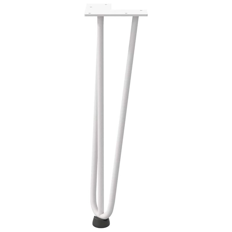 Casa si Gradina - Mobilier - Feronerie si accesorii mobila - Picioare de masa in ac de par 4 buc Otel solid alb 42 cm, model 3 rods - Infinity.ro