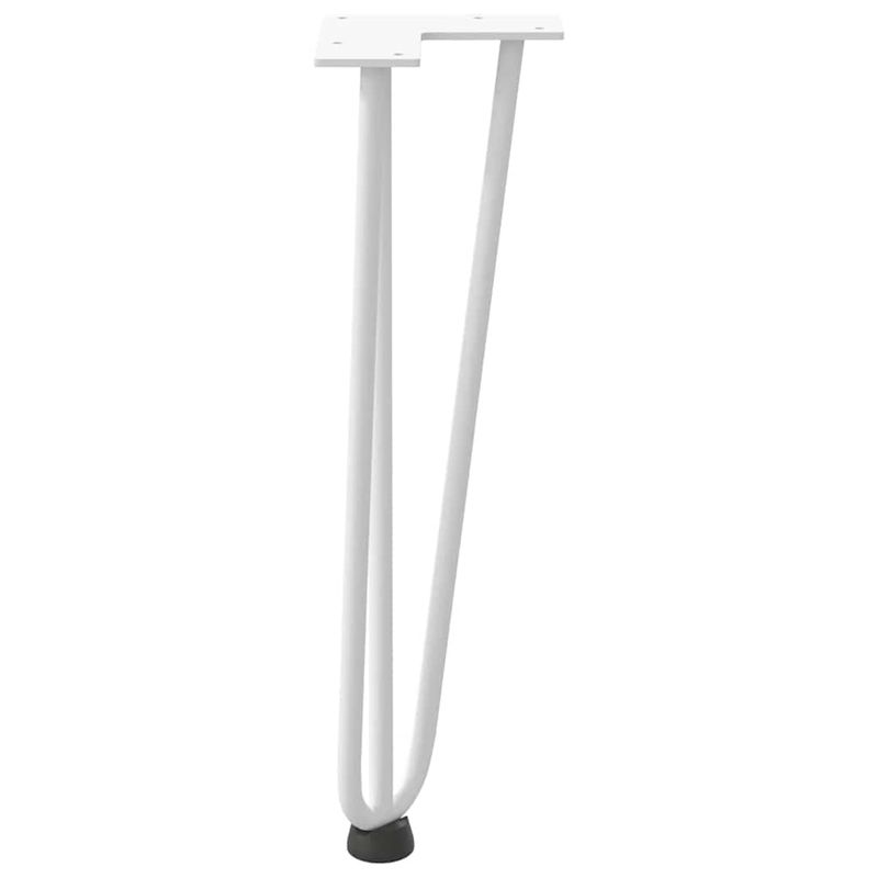 Casa si Gradina - Mobilier - Feronerie si accesorii mobila - Picioare de masa in ac de par 4 buc Otel solid alb 42 cm, model 3 rods - Infinity.ro