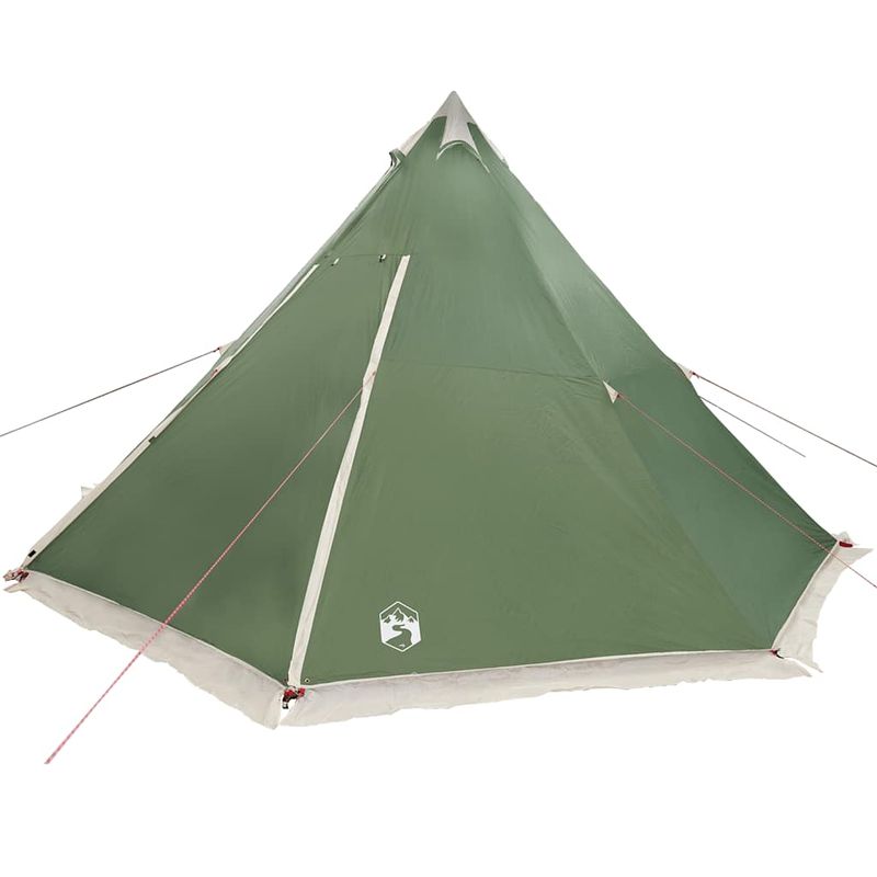 Sport si Outdoor - Camping - Corturi camping - Cort de familie Tipi pentru 6 persoane, verde, impermeabil - Infinity.ro