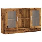 Casa si Gradina - Mobilier - Comode si corpuri - Comode - Dulap, lemn vechi, 120x30,5x70 cm, lemn prelucrat, material lemn compozit și sticlă - Infinity.ro