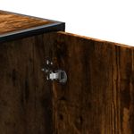 Casa si Gradina - Mobilier - Organizare si depozitare - Bancute - Banca pentru pantofi, stejar afumat, lemn prelucrat si metal - Infinity.ro