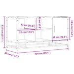 Casa si Gradina - Mobilier - Organizare si depozitare - Bancute - Banca pentru pantofi, stejar afumat, lemn prelucrat si metal - Infinity.ro