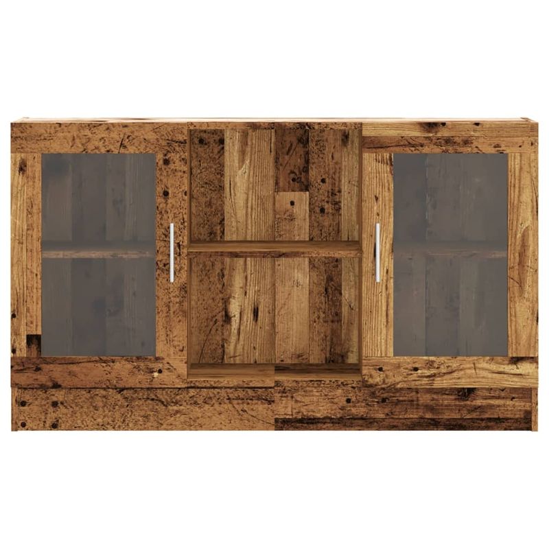 Casa si Gradina - Mobilier - Comode si corpuri - Comode - Dulap, lemn vechi, 120x30,5x70 cm, lemn prelucrat, material lemn compozit și sticlă - Infinity.ro