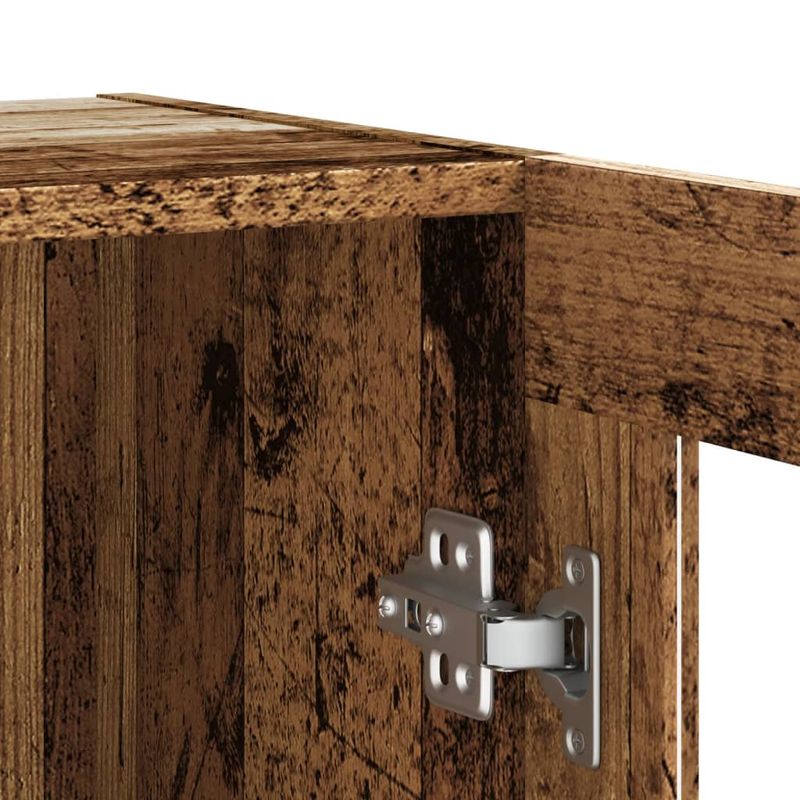 Casa si Gradina - Mobilier - Comode si corpuri - Comode - Dulap, lemn vechi, 120x30,5x70 cm, lemn prelucrat, material lemn compozit și sticlă - Infinity.ro