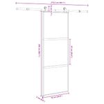 Casa si Gradina - Constructii - Usi interior, exterior si garaj - Usi interior - Usa glisanta cu set de feronerie sticla temperata si aluminiu - Infinity.ro