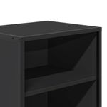Casa si Gradina - Mobilier - Comode si corpuri - Noptiere - Noptiera neagra 40x31x50 cm lemn prelucrat si metal - Infinity.ro