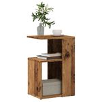 Casa si Gradina - Mobilier - Mese si birouri - Mese living - Masa laterala din lemn vechi 36x30x56 cm din lemn prelucrat - Infinity.ro