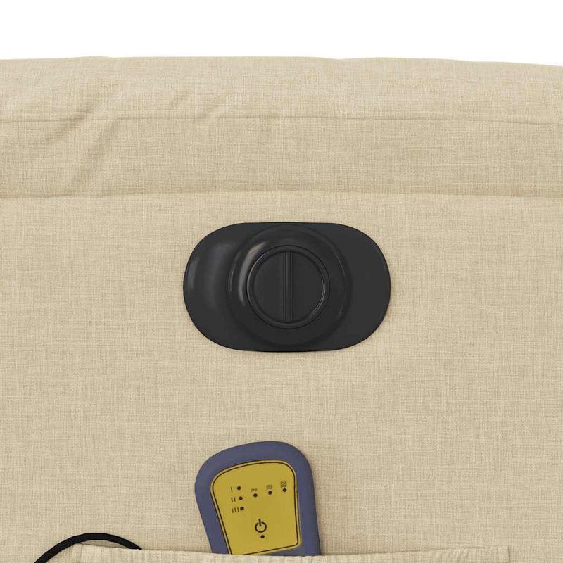 Ingrijire personala si Cosmetice - Sanatate si wellness - Articole wellness - Fotolii de masaj - Fotoliu electric de masaj rabatabil cu ridicare, crem, textil - Infinity.ro