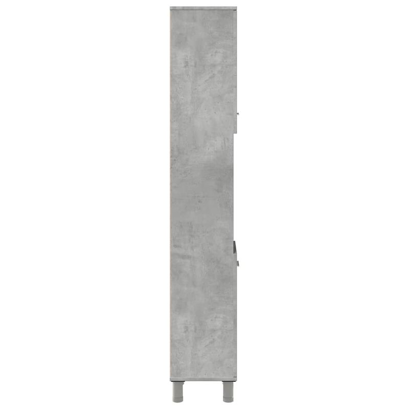 Casa si Gradina - Mobilier - Mobilier baie - Comode baie - Dulap de baie, gri beton, 30 x 30 x 179 cm, PAL - Infinity.ro