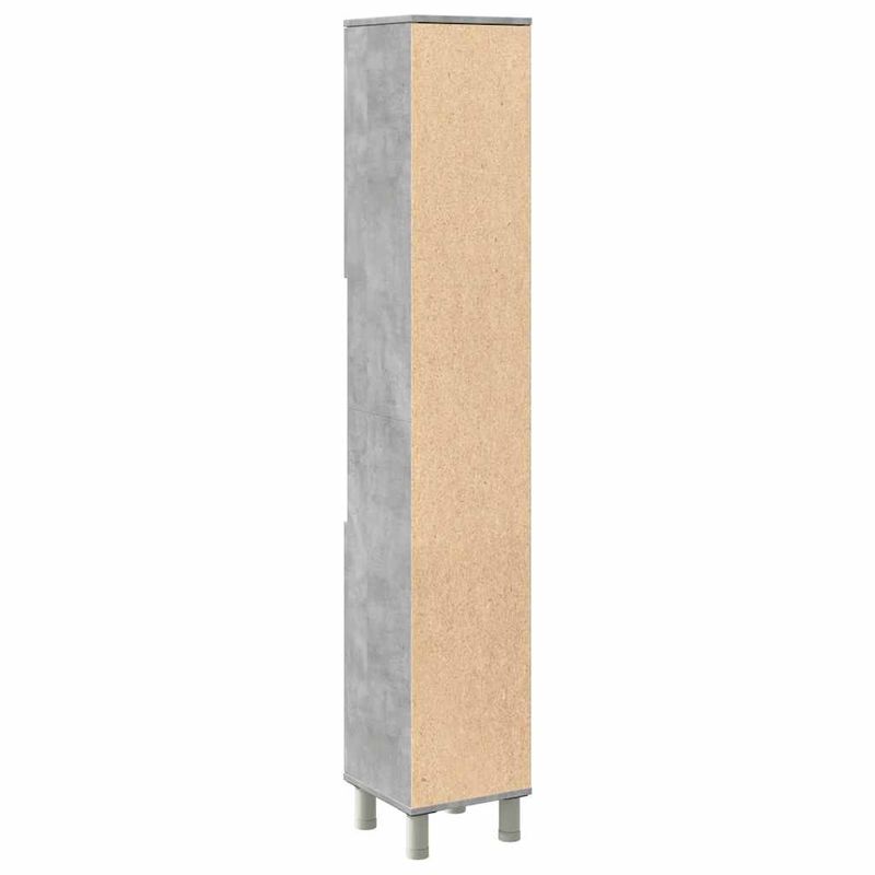 Casa si Gradina - Mobilier - Mobilier baie - Comode baie - Dulap de baie, gri beton, 30 x 30 x 179 cm, PAL - Infinity.ro