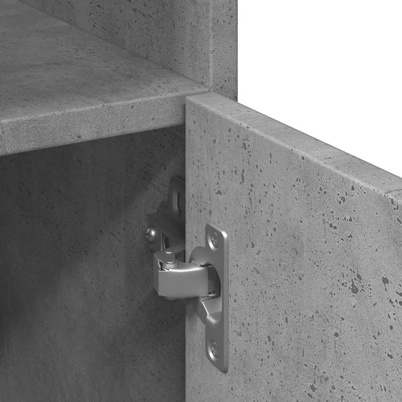 Casa si Gradina - Mobilier - Mobilier baie - Comode baie - Dulap de baie, gri beton, 30 x 30 x 179 cm, PAL - Infinity.ro
