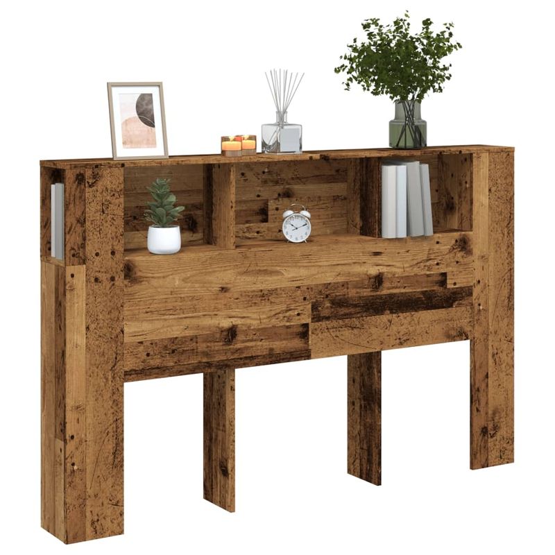 Casa si Gradina - Mobilier - Dulapuri si sifoniere - Dulapuri - Tablie pat cu dulap lemn vechi 160x18,5x103,5 cm lemn prelucrat - Infinity.ro
