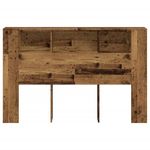 Casa si Gradina - Mobilier - Dulapuri si sifoniere - Dulapuri - Tablie pat cu dulap lemn vechi 160x18,5x103,5 cm lemn prelucrat - Infinity.ro