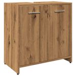 Casa si Gradina - Mobilier - Mobilier baie - Comode baie - Dulap chiuveta baie, stejar artizanal 65x33x60cm lemn prelucrat - Infinity.ro