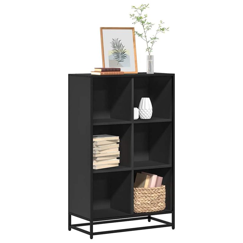 Casa si Gradina - Mobilier - Biblioteci si rafturi - Biblioteci - Biblioteca, negru, 65,5x33x107,5 cm, lemn prelucrat - Infinity.ro