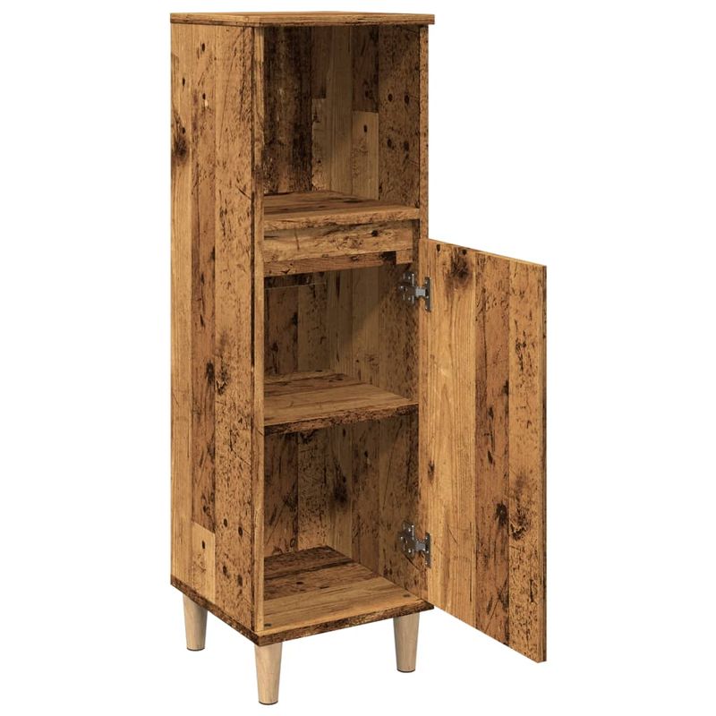 Casa si Gradina - Mobilier - Mobilier baie - Comode baie - Dulap de baie, lemn vechi, 30x30x100 cm, lemn prelucrat - Infinity.ro