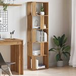 Casa si Gradina - Mobilier - Biblioteci si rafturi - Biblioteci - Biblioteca, stejar artizanal, 45x24x159 cm, lemn prelucrat - Infinity.ro