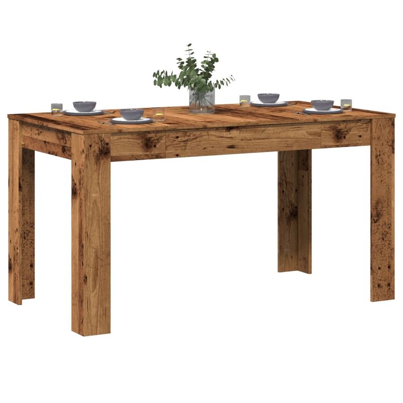 Casa si Gradina - Mobilier - Mese si birouri - Mese bucatarie si dining - Masa de bucatarie, lemn vechi, 140x74,5x76 cm, lemn prelucrat - Infinity.ro