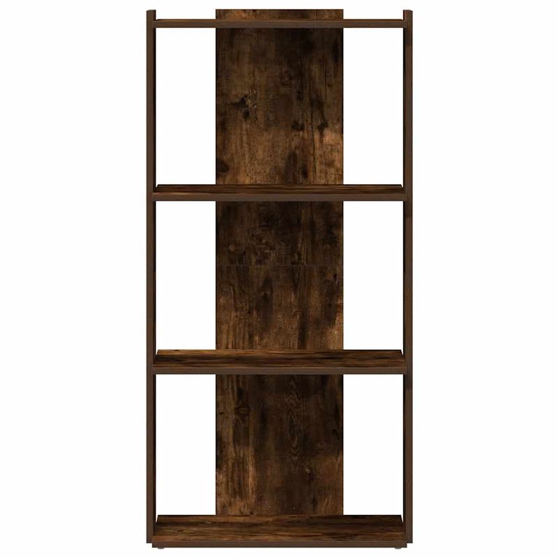 Casa si Gradina - Mobilier - Biblioteci si rafturi - Biblioteci - Biblioteca 3 niveluri stejar afumat 60x30x120 cm lemn prelucrat - Infinity.ro