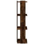 Casa si Gradina - Mobilier - Biblioteci si rafturi - Biblioteci - Biblioteca 3 niveluri stejar afumat 60x30x120 cm lemn prelucrat - Infinity.ro
