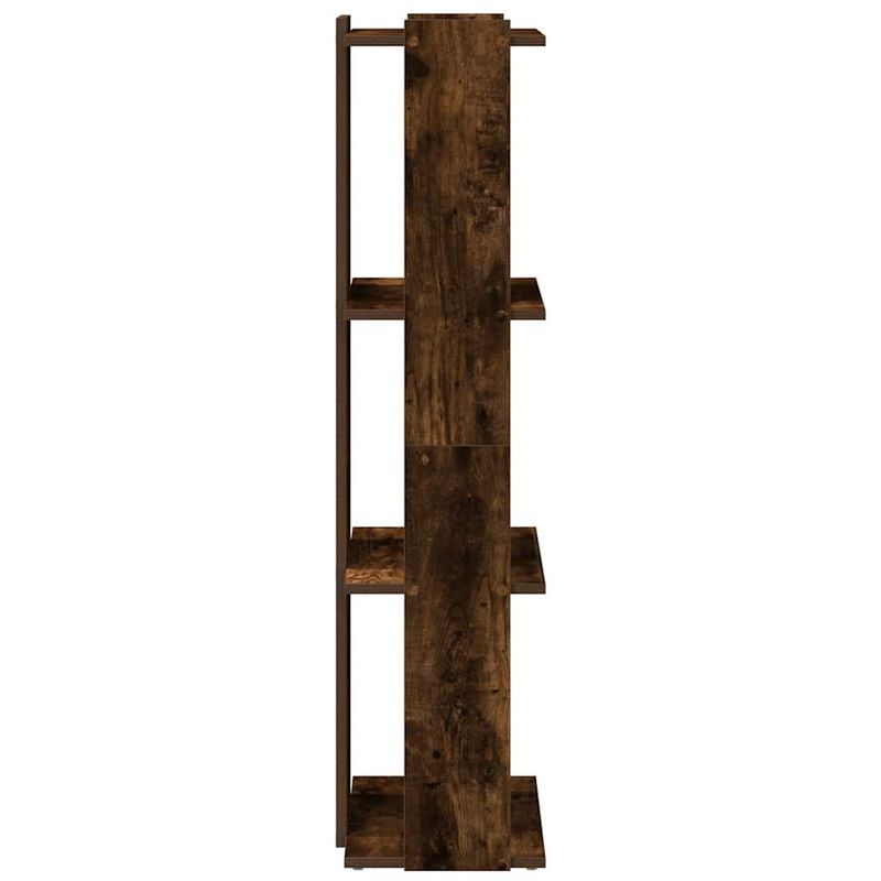 Casa si Gradina - Mobilier - Biblioteci si rafturi - Biblioteci - Biblioteca 3 niveluri stejar afumat 60x30x120 cm lemn prelucrat - Infinity.ro