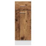Casa si Gradina - Mobilier - Comode si corpuri - Corpuri bucatarie - Dulap inferior cu sertar lemn vechi 30x46x81,5cm lemn prelucrat - Infinity.ro