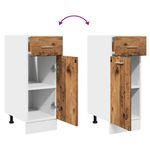 Casa si Gradina - Mobilier - Comode si corpuri - Corpuri bucatarie - Dulap inferior cu sertar lemn vechi 30x46x81,5cm lemn prelucrat - Infinity.ro