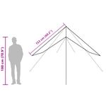 Sport si Outdoor - Camping - Copertine si adaposturi - Prelata de camping, verde masliniu, 366x306 cm, impermeabila - Infinity.ro