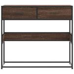 Casa si Gradina - Mobilier - Comode si corpuri - Console - Masuta consola, stejar maro, 90x35x80 cm, lemn prelucrat - Infinity.ro