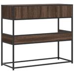 Casa si Gradina - Mobilier - Comode si corpuri - Console - Masuta consola, stejar maro, 90x35x80 cm, lemn prelucrat - Infinity.ro