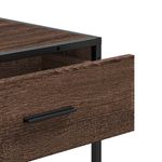 Casa si Gradina - Mobilier - Comode si corpuri - Console - Masuta consola, stejar maro, 90x35x80 cm, lemn prelucrat - Infinity.ro