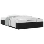 Casa si Gradina - Mobilier - Paturi si accesorii - Paturi - Cadru de pat otoman fara saltea Negru 120x200 cm catifea - Infinity.ro