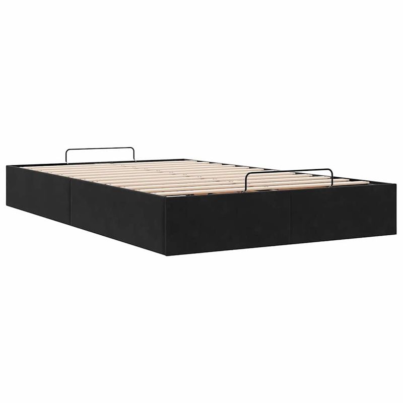 Casa si Gradina - Mobilier - Paturi si accesorii - Paturi - Cadru de pat otoman fara saltea Negru 120x200 cm catifea - Infinity.ro