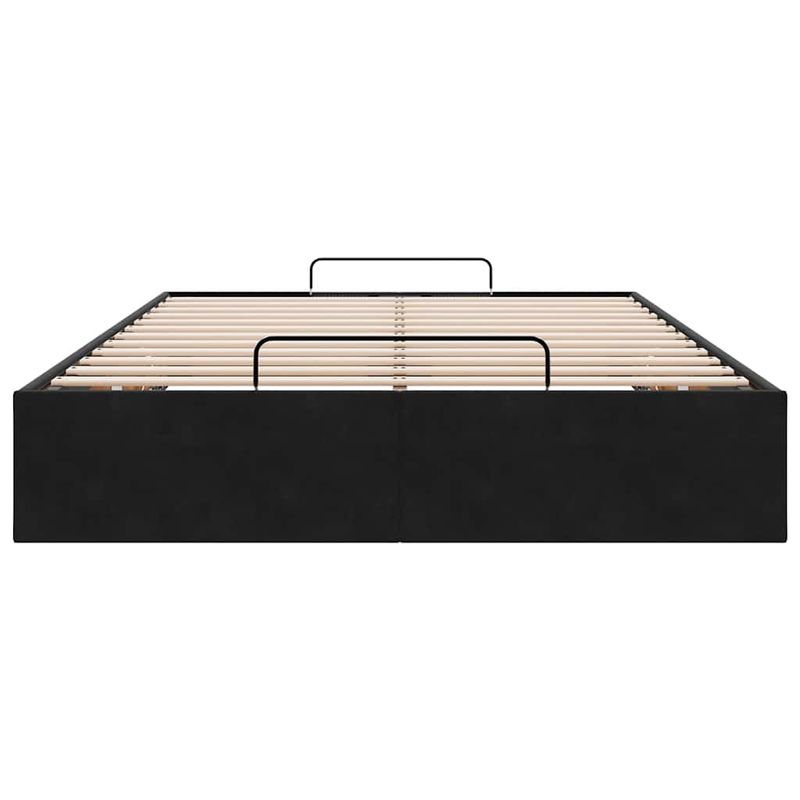 Casa si Gradina - Mobilier - Paturi si accesorii - Paturi - Cadru de pat otoman fara saltea Negru 120x200 cm catifea - Infinity.ro