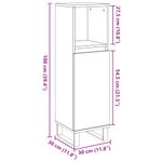Casa si Gradina - Mobilier - Mobilier baie - Corpuri baie - Dulap de baie, lemn vechi, 30x30x100 cm, lemn prelucrat - Infinity.ro