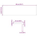 Casa si Gradina - Constructii - Scari si accesorii interioare - Accesorii scari interioare - Trepte de scara 12 buc maro inchis lemn masiv de stejar, mărime 90x25x2 cm - Infinity.ro